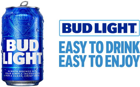 Bud Light drink can with its logo
